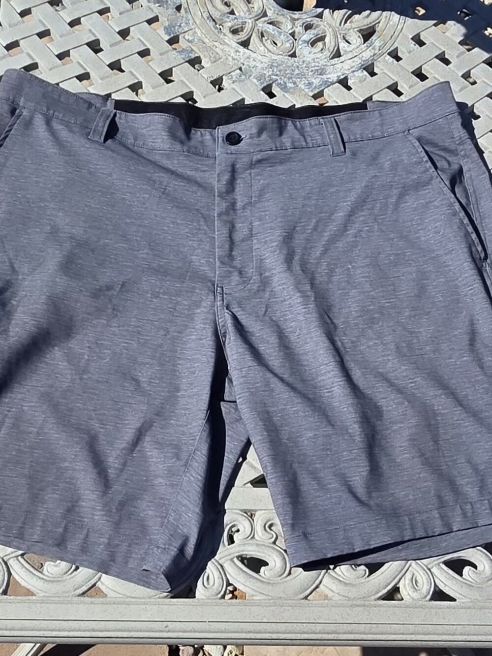 HAWKE & CO TECH HYBRID GOLF/CARGO Grey SHORTS-8.5" INSEAM-GREY-SZ 38